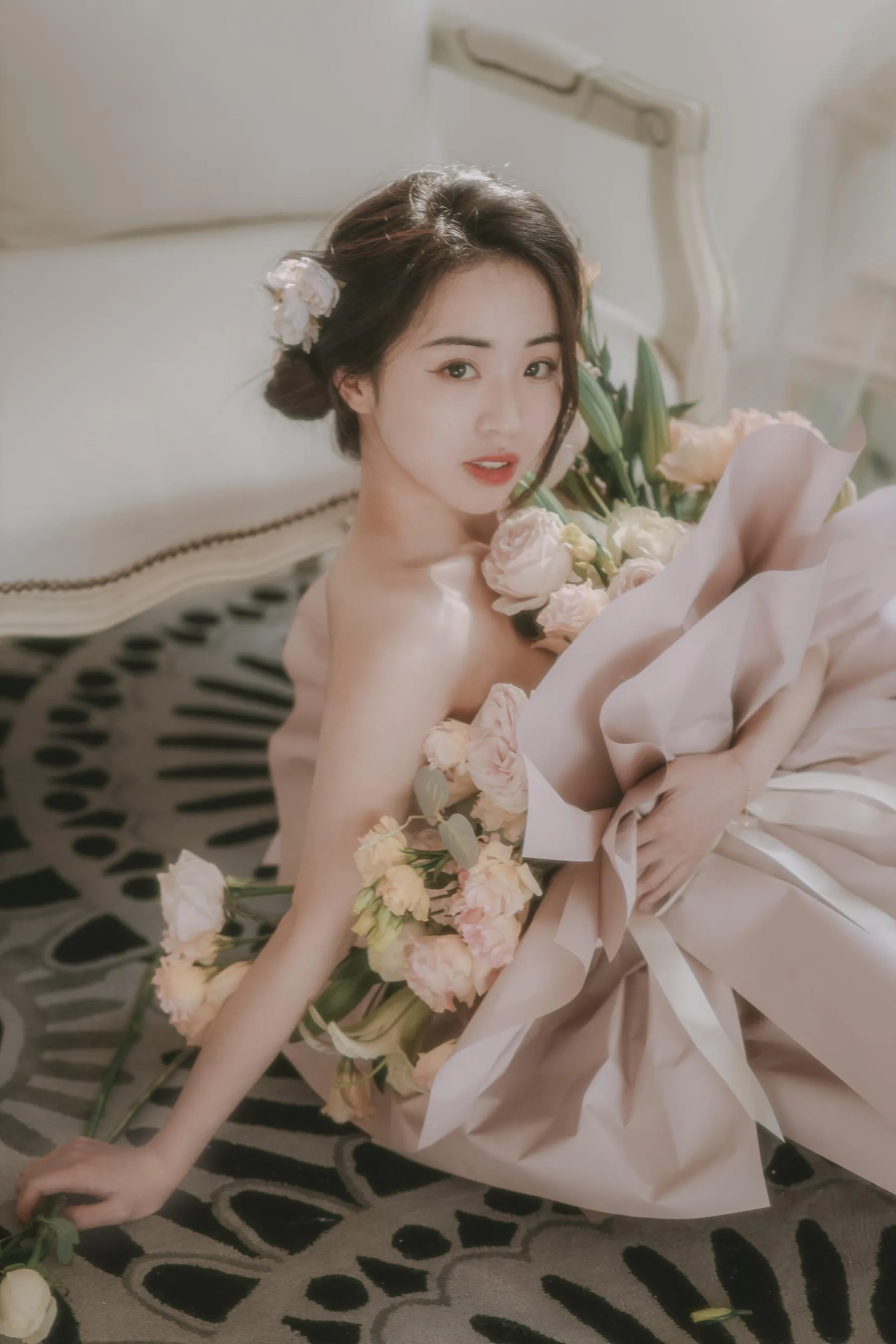 [艺图语] 2022.07.02 花与少女 小朱 [36P]插图5
